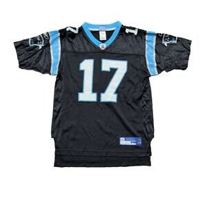 Vintage Jake Delhomme #17 Carolina Panthers Reebok Black NFL Jersey Mens Large